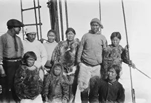 Greenland Prints: Inuit Indians Posing Together