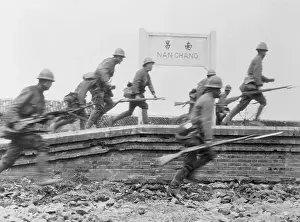 Invasion Prints: Invading Japanese Troops On The Run