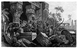 Vandalism Prints: Invasion of the Hyksos in Egypt c. 1650 BC