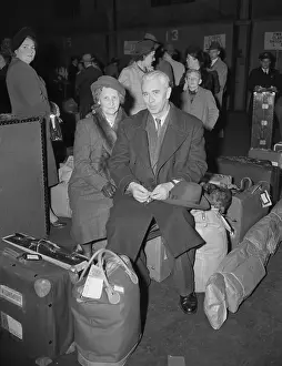 Encryption Prints: Inventor Boris Hagelin & Wife Arriving