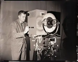 Operation Prints: Inventor Operating Stroboscope Camera
