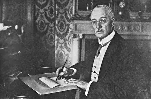 Engineer Prints: Inventor Rudolf Diesel at Desk