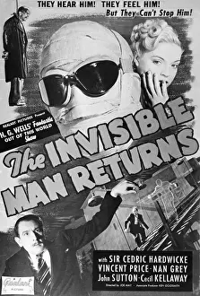 Bandage Prints: Invisible Man Returns Movie Poster