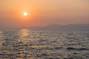 Lens Flare Prints: Ionian Sea at sunset, Greece