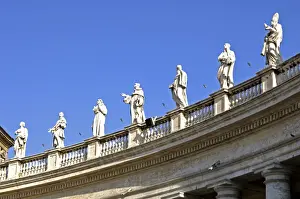 Nature’s Masterpiece: Ionic entablatures Colonnade St. Peters square Vatican Rome