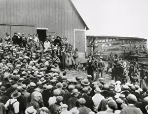 Auction Prints: Iowa National Guardsmen at Chattel Sale