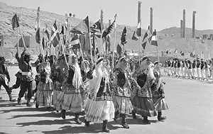 Persepolis Prints: Iranian Dancers Marching in Parade