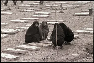 Iranian Women Gather at Grave