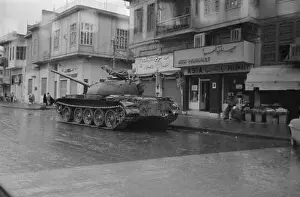 Baghdad Prints: Iraqi Tank Patrols Streets