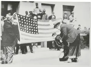 Iowa Prints: Irate Farmers Force Deputy Sheriff to Kiss Flag