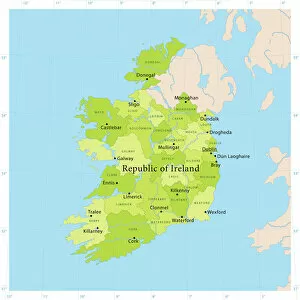 Images Dated 16th May 2018: Ireland Vector Map