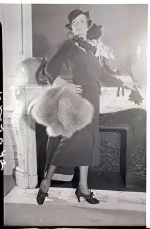Irene Castle Tries on Her New Gown