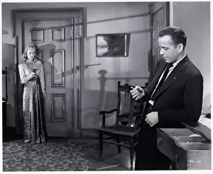 Prints of (Original Caption). Irene Manning and Humphrey Bogart in The Big Shot. A Warner Bros. First National picture. Movie released in 1942 The Essence of Cool: Irene Manning & Humphrey Bogart In Movie