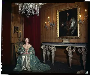 Iris Mountbatten Sitting in Elaborate Room