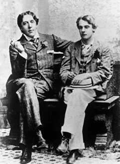 Irish dramatist Oscar Wilde with Lord Alfred Douglas