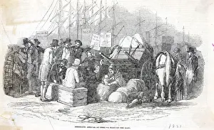 Emigrant Prints: Irish Emigrants Arrive At Cork