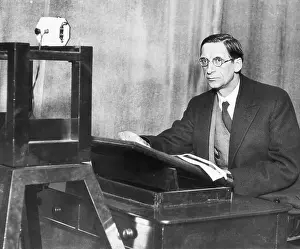 Radio Prints: Irish President De Valera in Radio Station