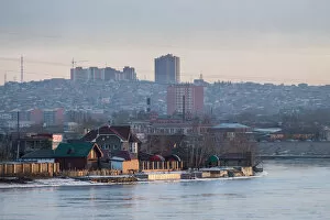 Images Dated 15th March 2016: Irkutsk city and Irkut river