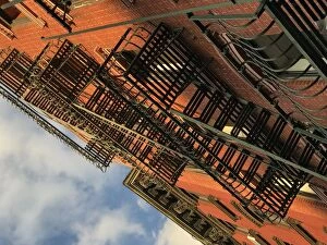 New York's Iconic Fire Escapes Collection: Iron fire escape