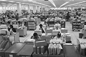 Taxes Prints: IRS Employees Process Tax Forms