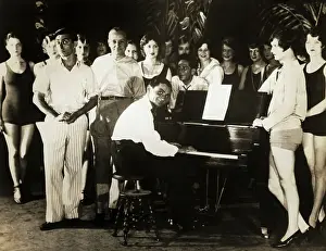 Irving Berlin and Eddie Cantor Rehearsing