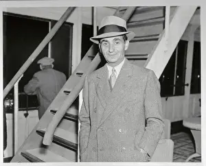 Irving Berlin Sanding on Ship Deck