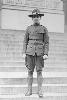 Irving Berlin Standing in a Military Uniform