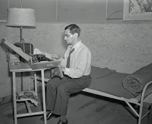 Irving Berlin Working on his Music Notes
