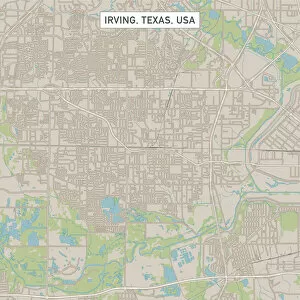 Images Dated 11th July 2018: Irving Texas US City Street Map
