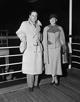 Irving Thalberg Posing with Norma Shearer