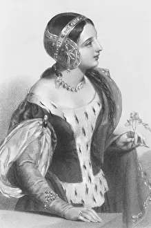 Isabella of France: Queen and Rebel - 1308 Engraving Print. Art