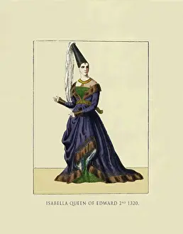 Fashon Prints: Isabella - Queen of Edward 2nd 1320