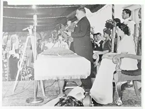 Karachi Prints: Isakander Mirza Being Sworn in as President