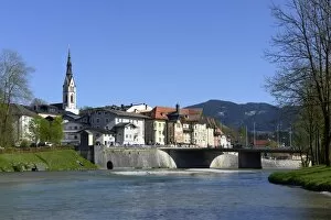 Images Dated 17th April 2014: Isar River, Bad Tolz, Upper Bavaria, Bavaria, Germany