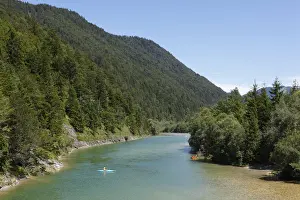 Isar River below the Sylvenstein Dam, municipality of Lenggries, Isarwinkel region, Upper Bavaria, Bavaria, Germany, Europe