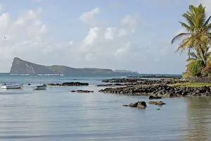 Seacoast Prints: The island of Coin de Mire, Cap Malheureux, Mauritius, Africa