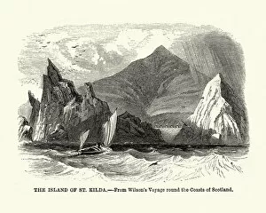 Images Dated 23rd April 2018: Island of St Kilda, Scotland, 19th Century