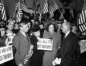 Bill Prints: Isolationists Protest In Washington DC 1940