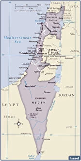 Trending: Israel Country Map 2011 Edition