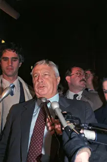 Israeli General Ariel Sharon Speaking with Press Member
