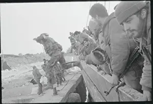 Israeli Soldiers Marching Through Egyptian Desert