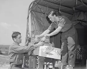 Anzio Prints: Issuing Plasma at the British Blood Bank Attached to American Evacuation Hospital