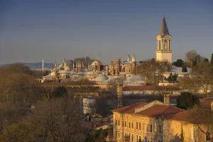Images Dated 4th April 2013: Istanbul city at sunset