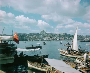 Small Boat Prints: Istanbul Harbor