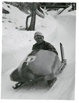 Italian Bobsled Racer Dala Costa at Winter Olympics