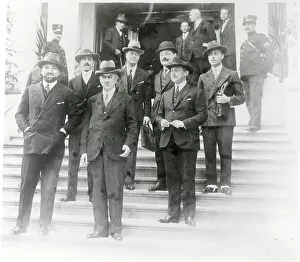 Locarno Prints: Italian Delegates Posing on Steps