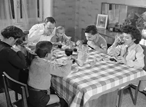 Italian Family Eating Dinner