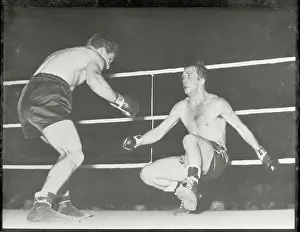 Italian and Frenchman Boxing