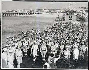 Somalian Prints: Italian Infantry Lines Up To Leave