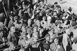 Italian Soldiers Arriving Home from Spain